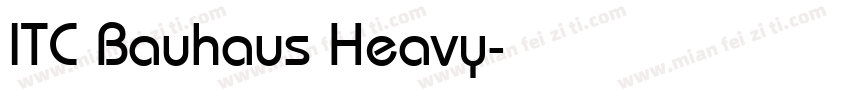 ITC Bauhaus Heavy字体转换